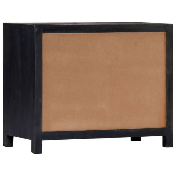 Maison Exclusive - Håndskåret sidebord Grå 75x35x60 cm Mango