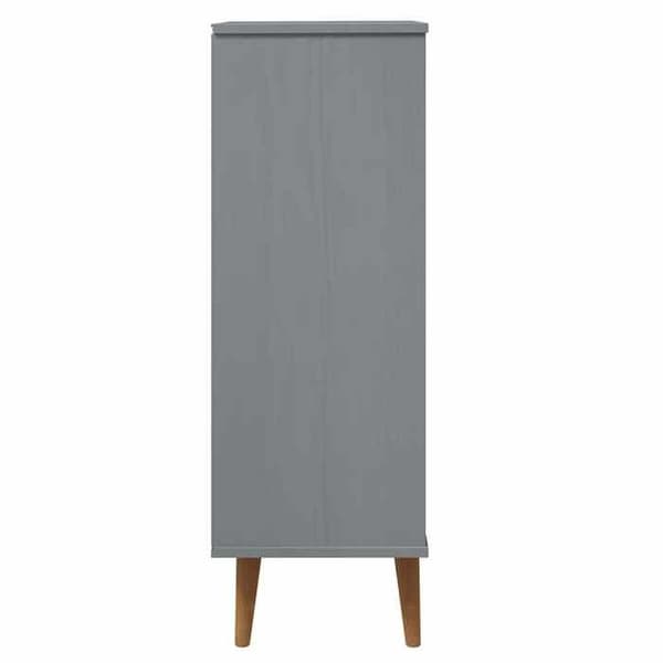Maison Exclusive - MOLDE Harmaa kenkäkaappi 59,5x35x103 cm Mänty Grå