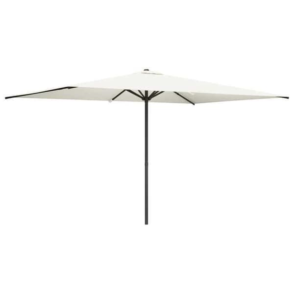 Maison Exclusive - Trädgårdsparasol 200 x 300 cm Polyester Rektangulär Kräm