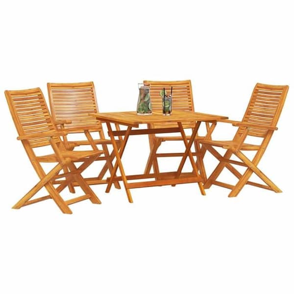 Maison Exclusive - 5 pc spisebordssæt til haven Brun brun