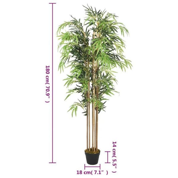Maison Exclusive - Konstgjord bambu 1605 blad 180 cm grön