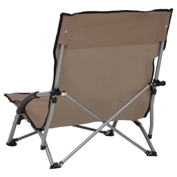 Maison Exclusive - 2 stk. foldestole i taupe stof