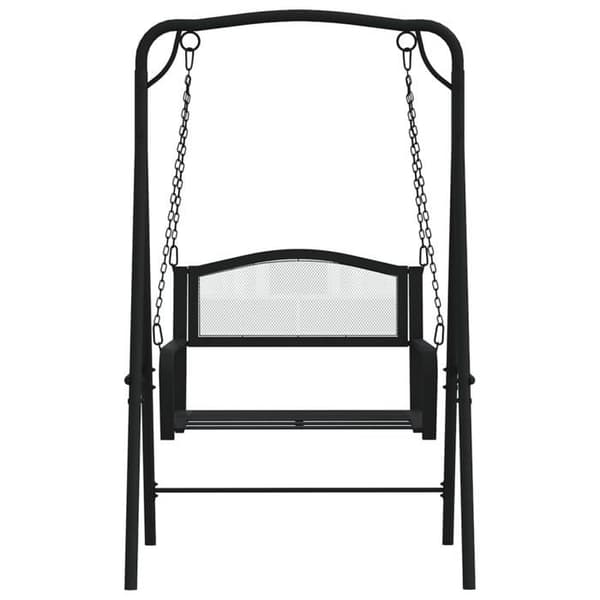 Balancelle - 124 cm - Musta - Teräs - 110 kg per istuin