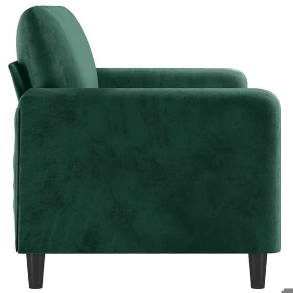 Maison Exclusive - Soffa 2-sits Grön mörk 140 cm Sammet Mörkgrön