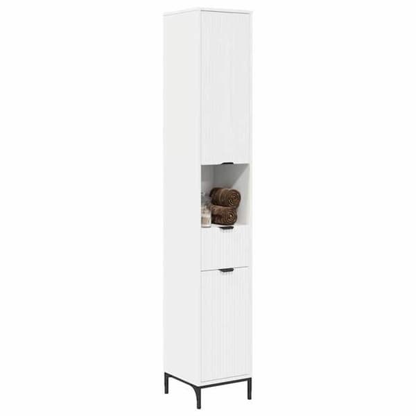 Exklusiv bostad - Badrumsskåp Vitt 31,5 x 33 x 190 cm Vit