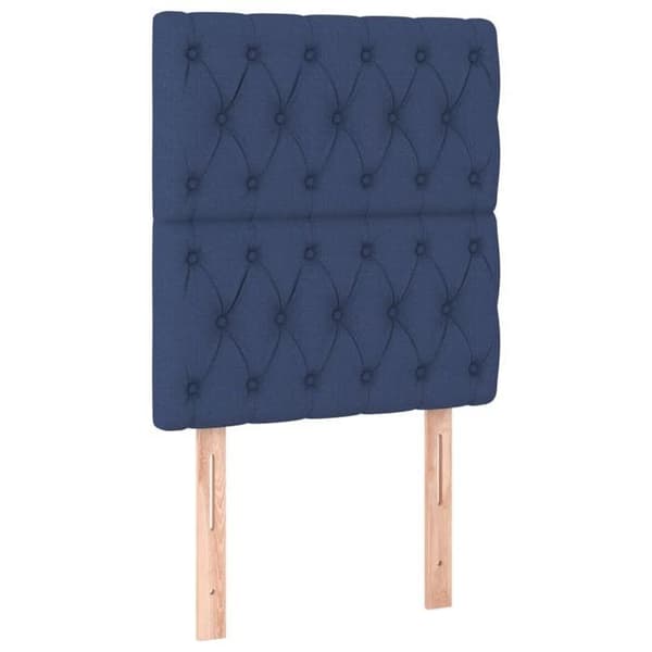Maison Exclusive - Blå sänggavel 80x7x118/128 cm Tyg Blå