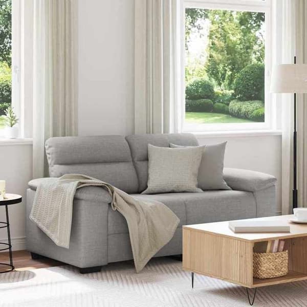 Maison Exclusive - Sofa 2 pladser Grå sky 160 x 81 x 84 cm stof
