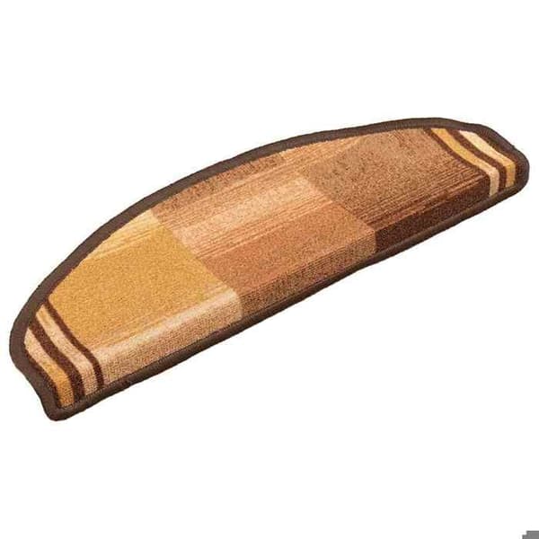 Maison Exclusive - Selvklebende trappetæpper 5 stk 65x21x4 cm Brun brun