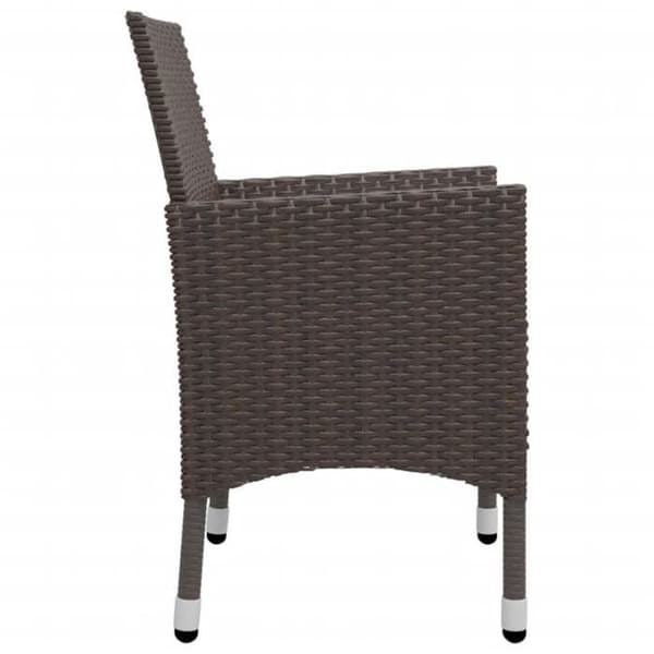 Maison Exclusive - Trädgårdsset 5 delar Brun brun