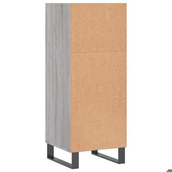 Maison Exclusive - Buffé Sonoma Grå 34,5x32,5x90 cm Ingenjörsträ