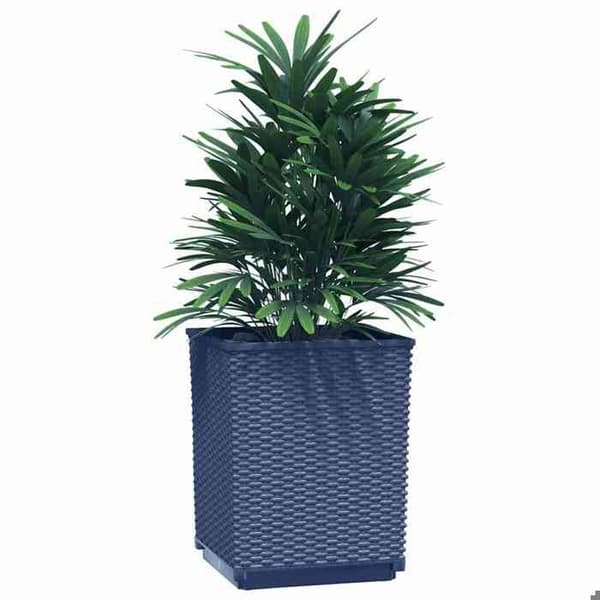 Maison Exclusive - Blomkrukor 4 st blågrå 30x30x37 cm polypropen