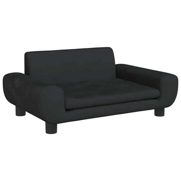 Maison Exclusive - Sort hundeseng 70x45x33 cm velour Svart