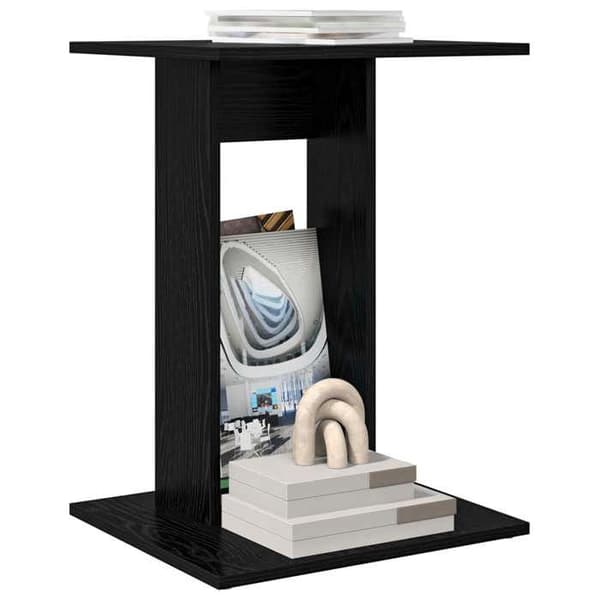 Sidebord - MAISON EXCLUSIVE - Sort eg - Ingeniørtræ - Rektangulær - 45x40x62,5 cm svart ek