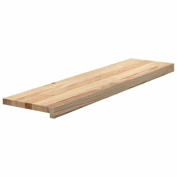 Maison Exclusive - Trappe trin 2 stk ubehandlet massiv egetræ