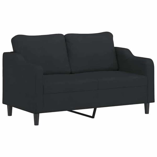 Sofa sæt - MAISON EXCLUSIVE - 3-delt sæt - Sort - Stof - Multifunktionel puf Svart