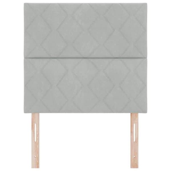 Maison Exclusive - Ljust grå sänggavel 100 cm Sammet