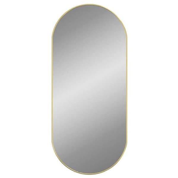 Maison Exclusive - Guldväggspegel 100x45 cm Oval