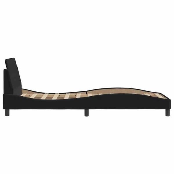 Maison Exclusive - Dover-musta sänkyrunko 90x190 cm samettipäädyllä Svart