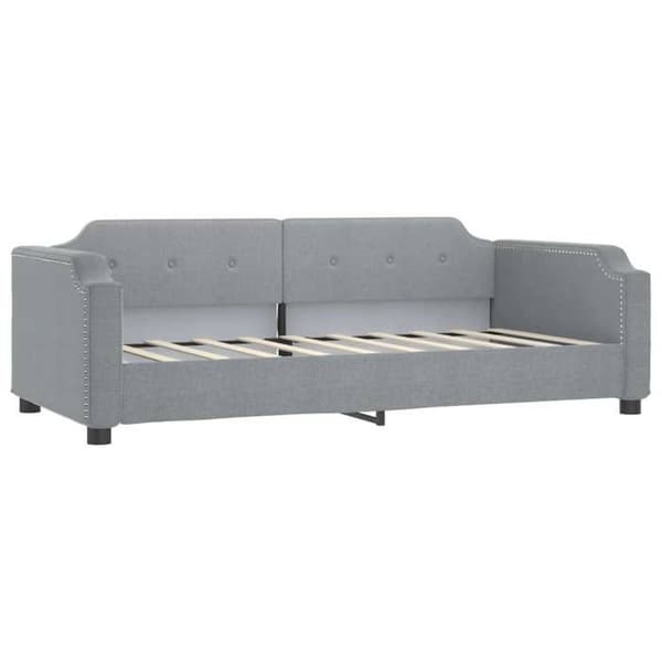 Päivävuode - EXCLUSIVE KOTI - 80x200 cm - Alivuode - 2 laatikkoa - Harmaa kangas