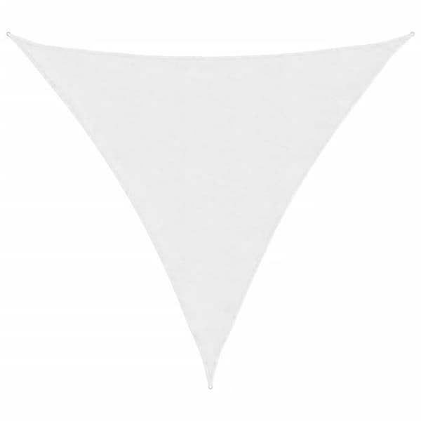 Skuggsegling - Exklusivt Hem - Oxford PU Tyg - Triangulär 3,6x3,6x3,6 m - Vit Vit