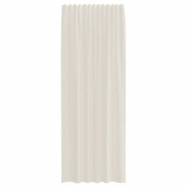 Voilage - MAISON EXCLUSIVE - 2 stk. med øjer - Creme - 100% polyester - Halvtransparent Grädde