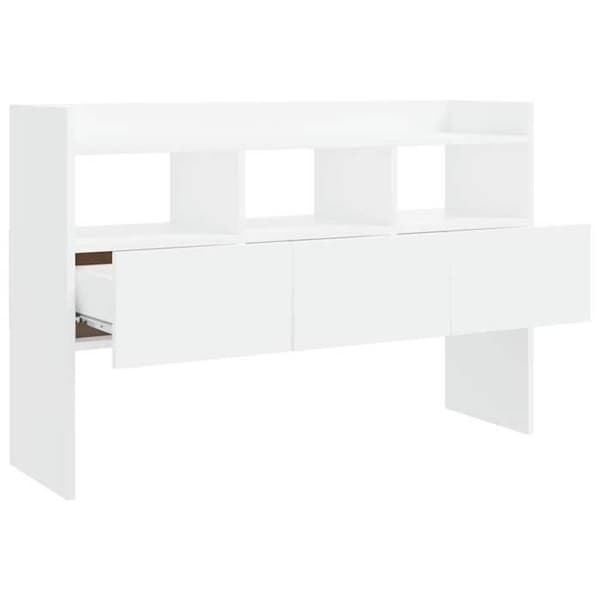 Maison Exclusive - Buffé Vit 105x30x70 cm Ingenjörsträ