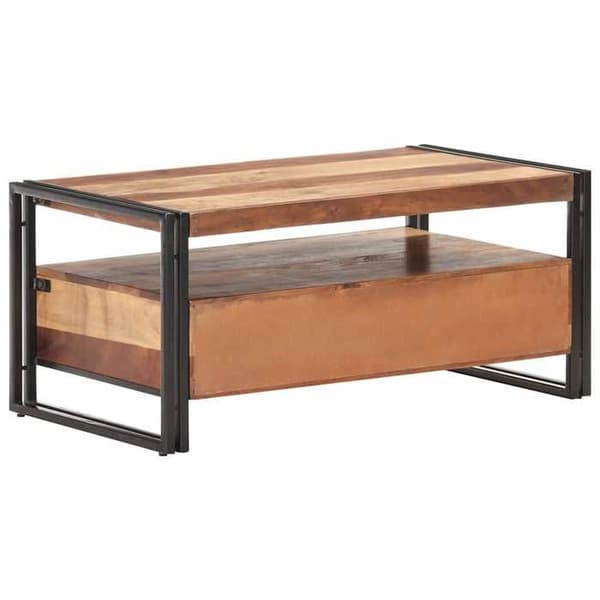 Maison Exclusive - Alustatabletti 100x55x45 cm Massiivinen akasiapuu