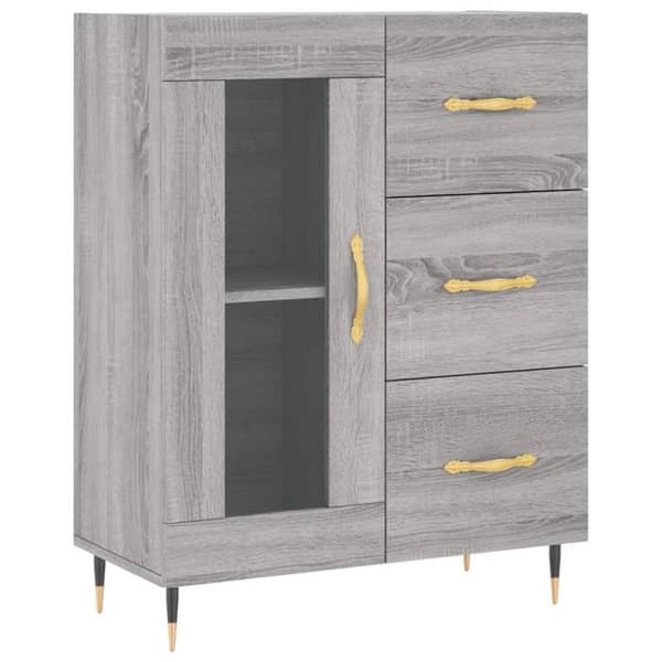 Maison Exclusive - Buffé Sonoma Grå 69,5x34x90 cm Ingenjörsträ