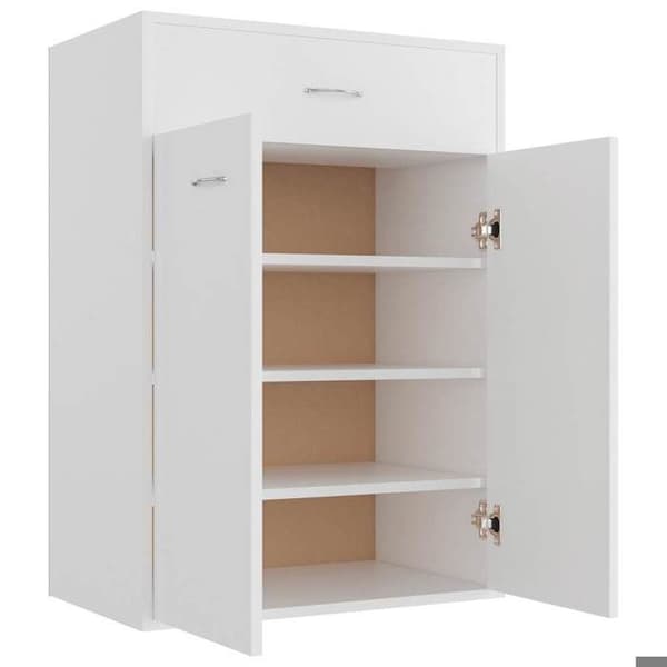 Maison Exclusive - Skoskåp Vit 60x35x84 cm Ingenjörsträ