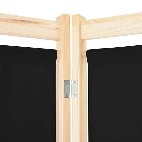 Adskillelse - Eksklusivt Hus - 3 paneler - Sort - 120x170x4 cm Svart