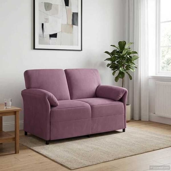 Maison Exclusive - Sofa 2 pladser Purpur Velour