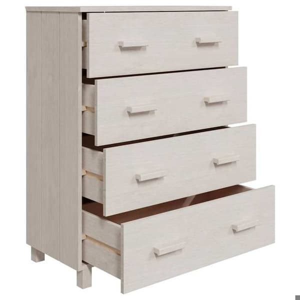 Maison Exclusive - Buffé HAMAR Vit 79x40x103,5 cm Massivt furu Vit