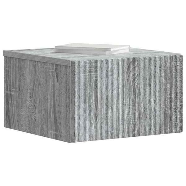 Maison Exclusive - Sonoma harmaa seinähyllyyöpyöre 33 x 34,5 x 20 cm