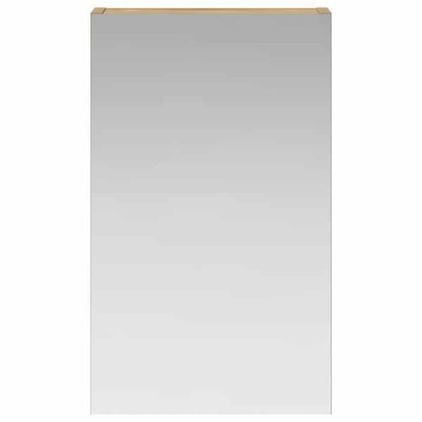 Maison Exclusive - Badeværelsesspejlskab i egetræ 30 x 10,5 x 50 cm