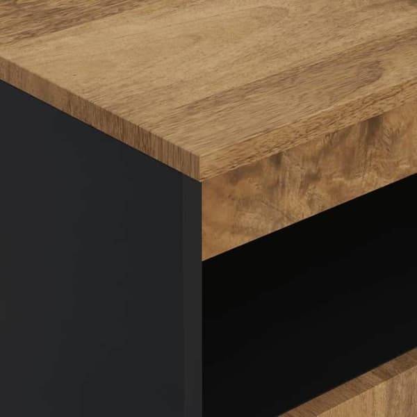 Buffet - EKSKLUSIVT HUS - 2 døre - Massivt mangotræ - 60x33x75 cm - Jernben