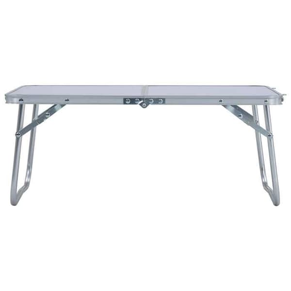 Maison Exclusive - Fällbord för camping Vit Aluminium 60x40 cm Vit