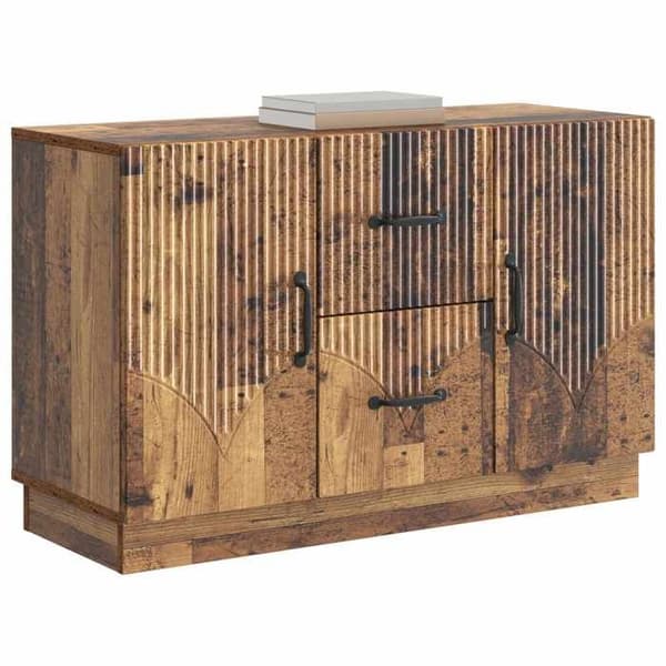 Buffet - EKSKLUSIVT HUS - Ingeniørtræ 89 x 34,5 x 57 cm - Trælook - Modulær opbevaring - Døre Ej specificerat