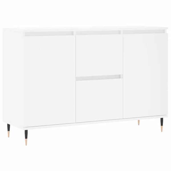 Maison Exclusive - Buffé vit 101,5x35x70 cm ingenjörsträ