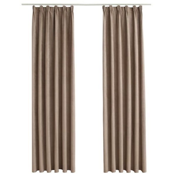 Valosuojaverhot - Ei määritelty - Taupe - 140x245 cm - 2 kpl - Konepestävät Mol