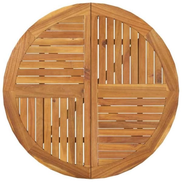 Maison Exclusive - Trädgårdsbord Ø 85 cm Solid akaciaträ