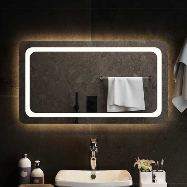 Maison Exclusive - LED-badrumsspegel 90x50 cm