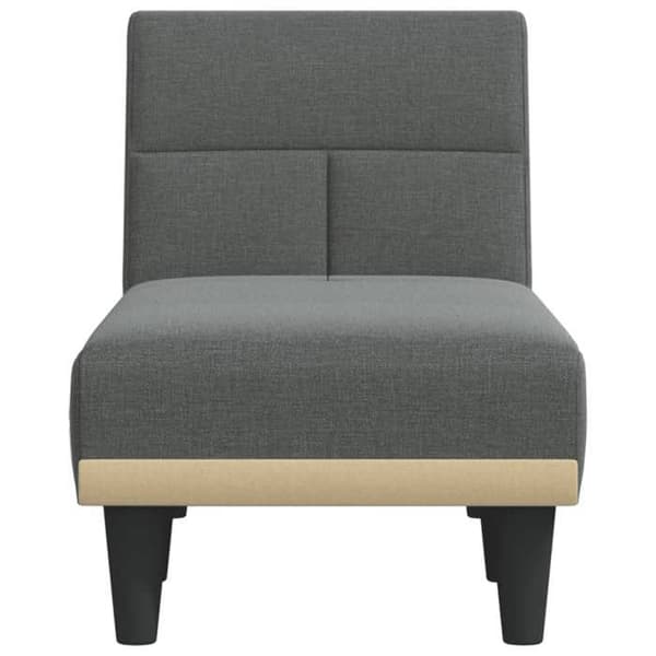 Maison Exclusive - Mörkgrå chaise longue i tyg