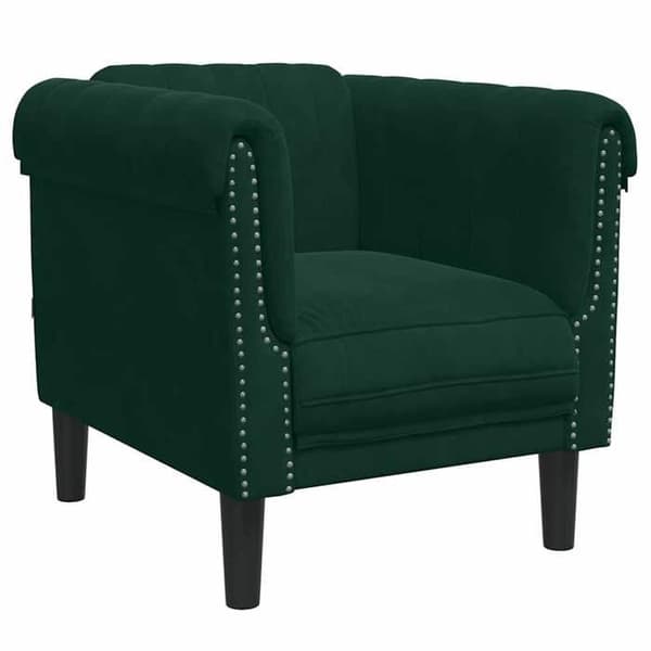Maison Exclusive - 3-delad soffa i mörkgrön sammet Mörkgrön