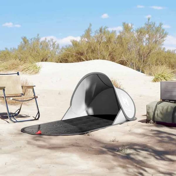 Maison Exclusive - Fällbar vattentät strandtält i grått