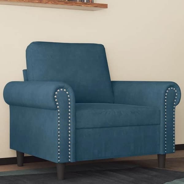 Maison Exclusive - Blå Stol 60 cm Velour