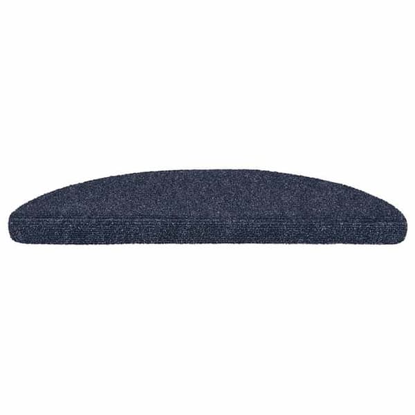 Maison Exclusive - Selvklæbende trappetæpper 30 stk. 56 x 17 x 3 cm Blå Halvcirkel