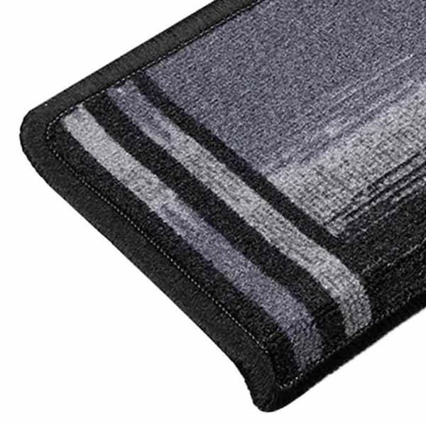 Maison Exclusive - Selvklebende trappetæpper 10 stk 65x21x4 cm Sort og grå svart och grått