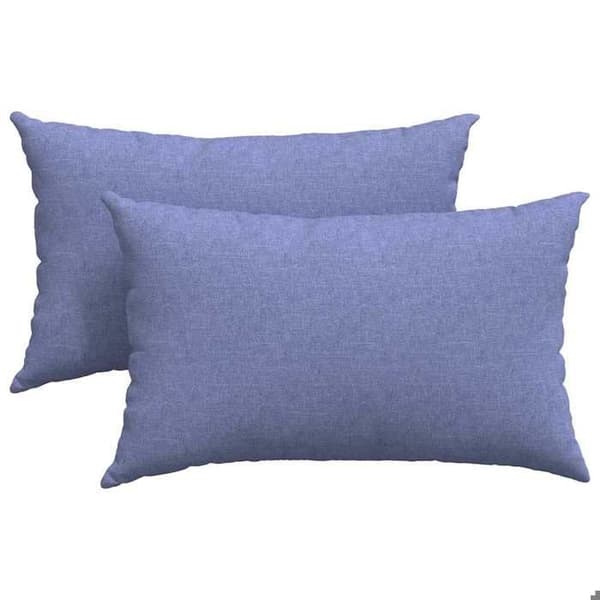 Maison Exclusive - Soffkuddar 2 st tyg Blå denim 50 x 30 cm denim blå