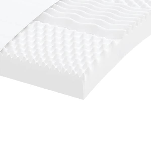 Maison Exclusive - Vit skummadrass 100x200 cm 7 zoner hårdhet 20 ILD