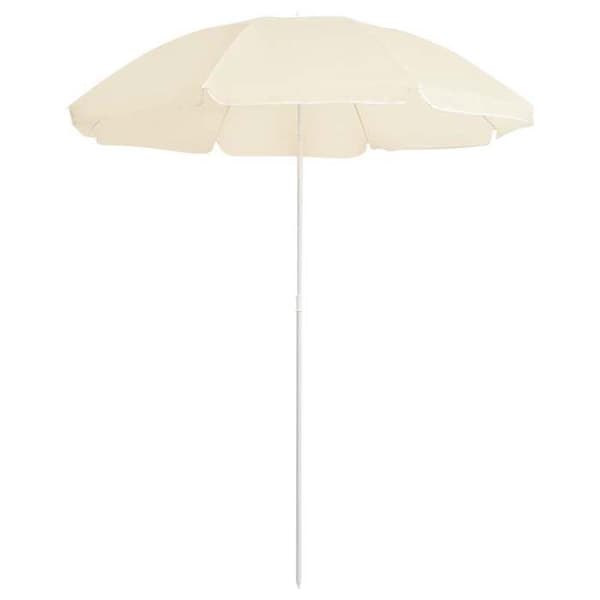 Maison Exclusive - Puutarhavarjo teräspylväällä 180 cm Sand